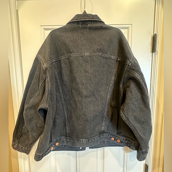 Women’s Girlfriend Black Denim Jacket size Large - new never worn! - Picture 5 of 5